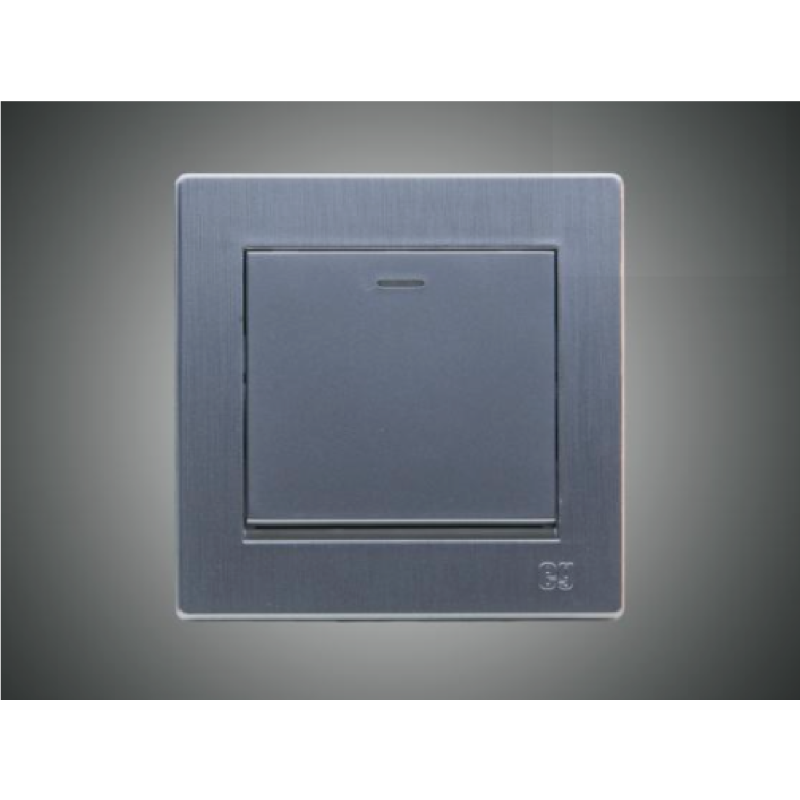 1 Gang 1 Way Switch-Silver (MGS3001/S)