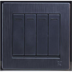 4 Gang 1 Way Switch-Silver (MGS3036/S)