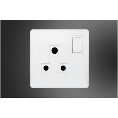 13A 3 Pin Socket with Switch-White (MGS2034/W)